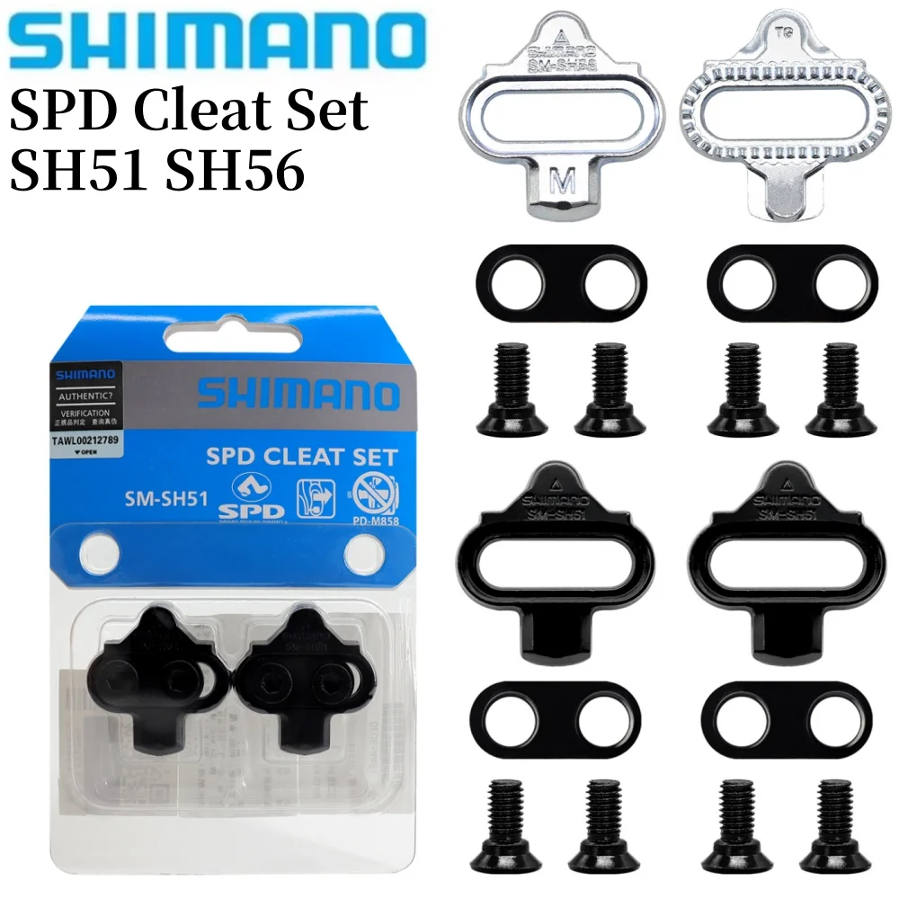 Shimano SH51 SH56 шипы для педалей горного велосипеда оригинальные самоблокирующиеся SPD