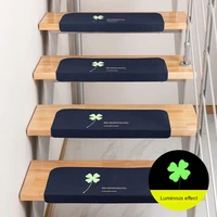 luminous embroidery stair mat for stairway anti slip stairs mats self adhesive step rug carpet foot pad safety mute entrance mat