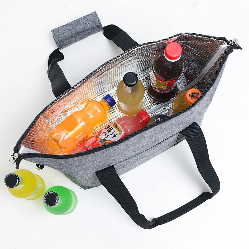Large Cooler Bag Thermal Insulated Lunch Box Picnic Ice Beer Wine Barbecues Camping Food Fresh Keeping Container Handbag Items
