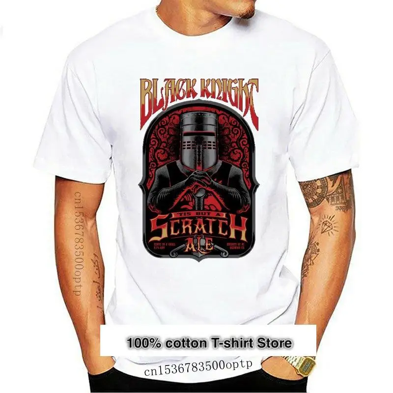 

Camiseta Popular de caballero negro para hombre, camisetas con estampado 3D de Monty Python