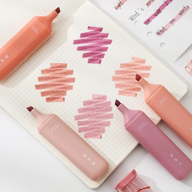 

4pcs/set Bling Marker Pen DIY Hand Account Marker Pen Highlighter for Scrapbook Diary Poster Card Kids Writing Supplies