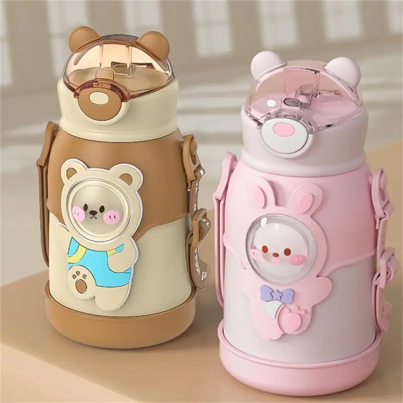 

500ml Thermos Water Bottle Kids Baby Cute Cartoon Mug Keep Warming Vacuum Flask Cup Thermal Drinkware Thermo Water Cup Termos