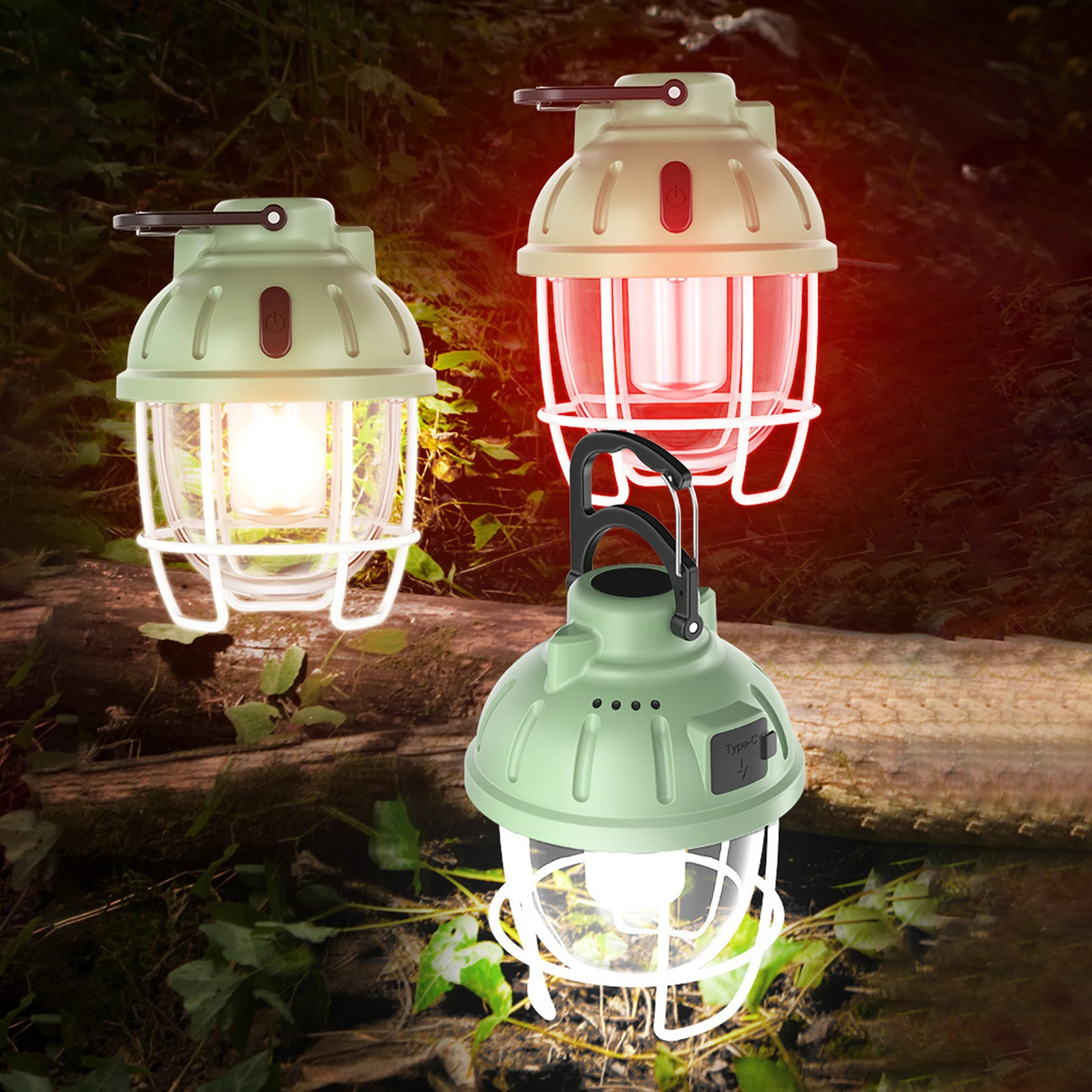 

Mini Hanging USB Camping Lantern Waterproof 2 Modes Hanging Lantern Lights Outdoor Light for Garden Yard Patio Tree Decoration