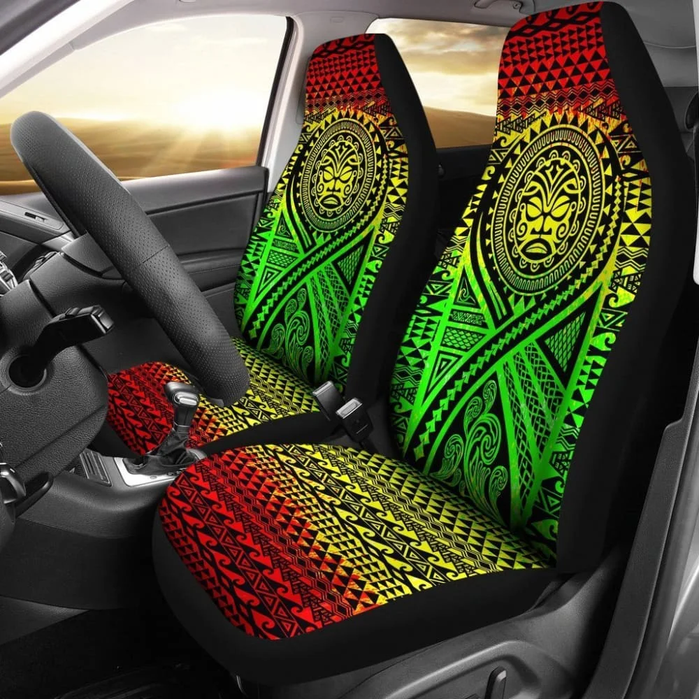

Hawaii Tribal Tiki Sun God Car Seat Covers 094209,Pack of 2 Universal Front Seat Protective Cover