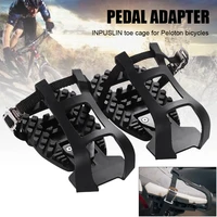 1 pair bike pedals anti slip bicycle pedals toe cages with adjustable straps toe clips for peloton bike road bike accessories
