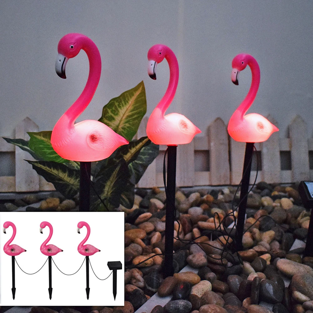 

Solar Power Garden Light LED Pink Bird Lawn Decor Stake Outdoor Park Villa Path Landscape Decoration Night Lighting