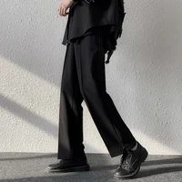summer black suit pants men fashion society mens dress pants korean loose casual straight pants mens office formal trousers
