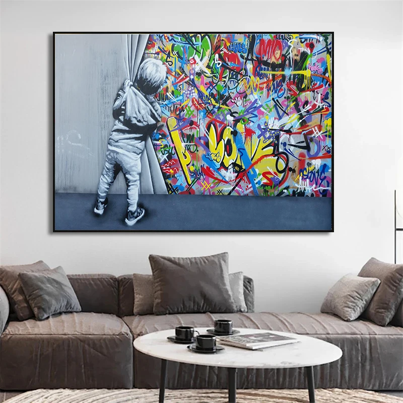 Печать на холсте &quotУличные граффити&quot