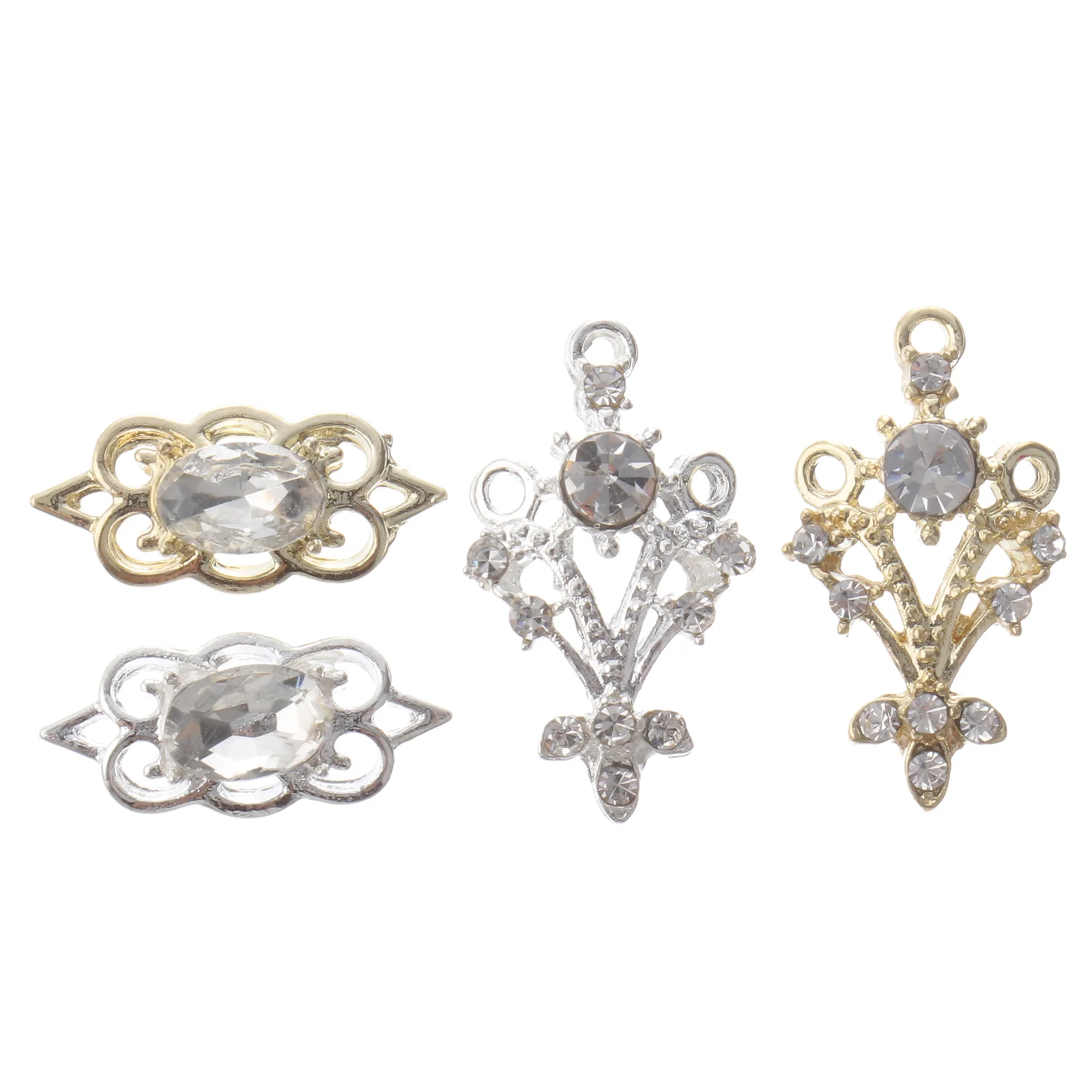 

40pcs Nail Art Charms Manicure Stones Nail Art Diamonds Hairband Making Charms