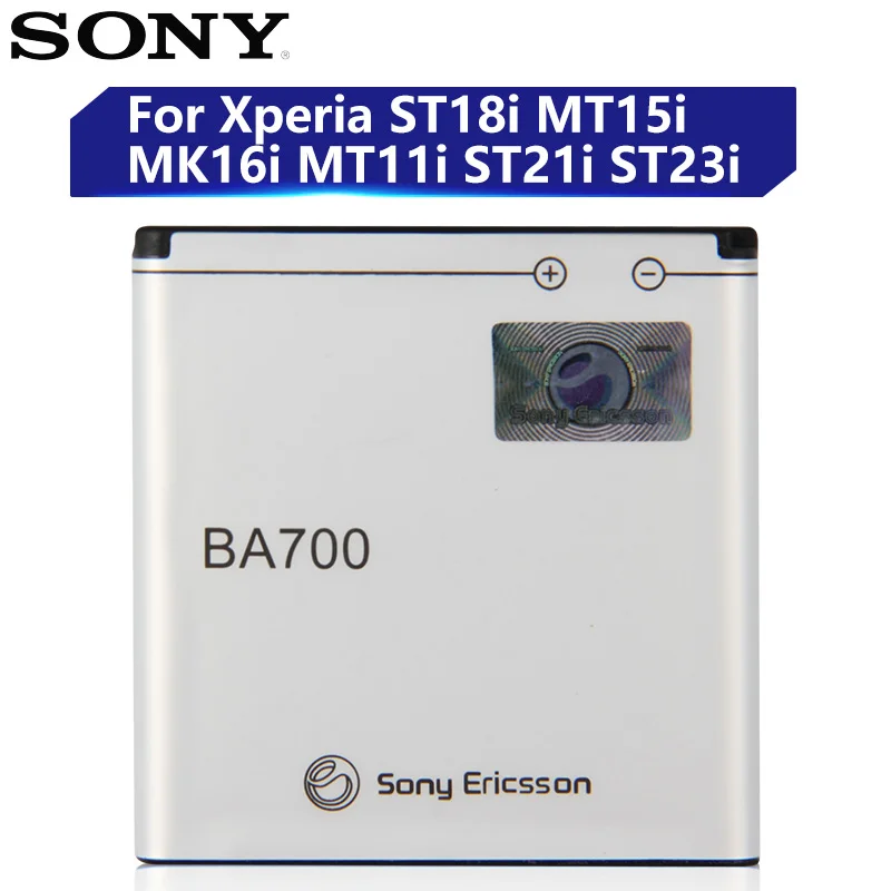 

Original Replacement Sony Battery For SONY ST18i MT15i MT16i MK16i MT11i ST21i ST23i BA700 Genuine Phone Battery 1500mAh