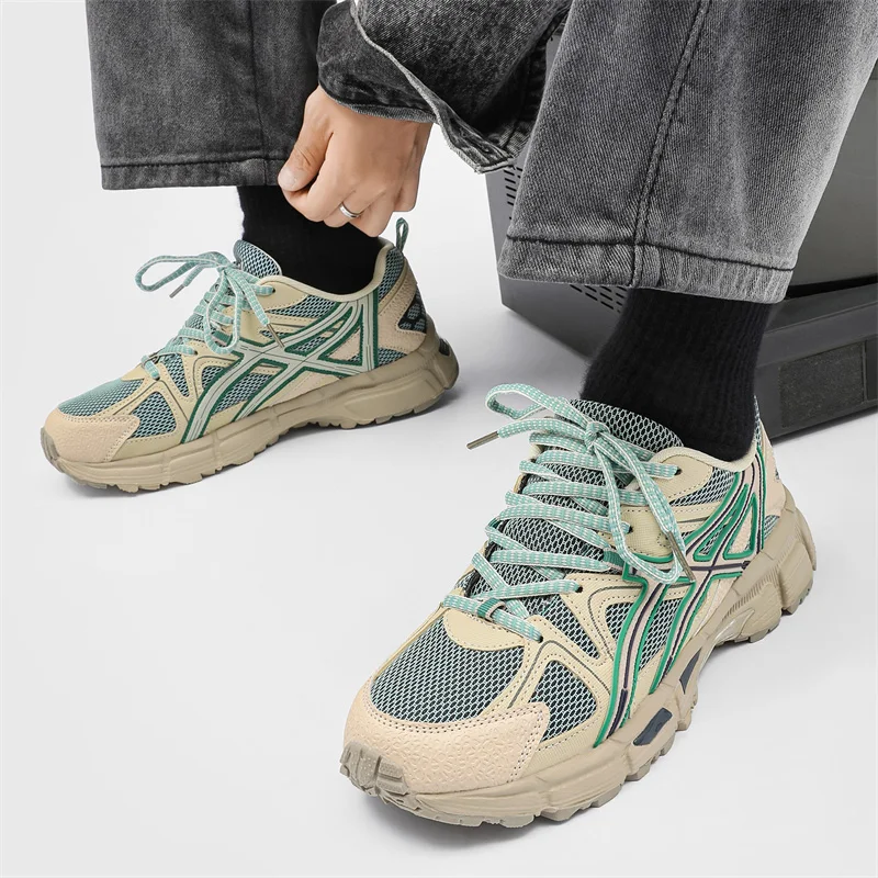 Модные кроссовки для бега в стиле ретро дышащая дизайнерская спортивная обувь на