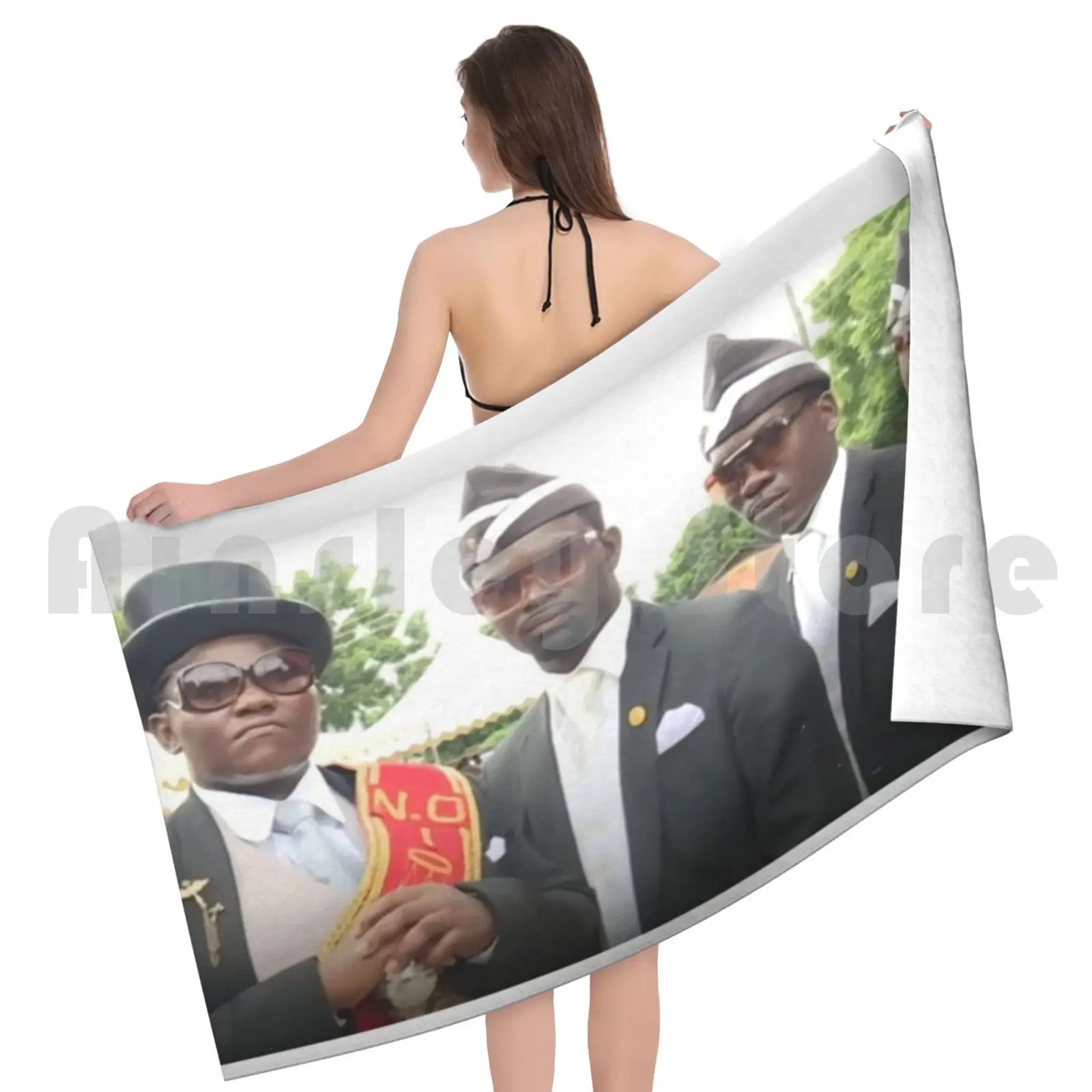 Погребальное полотенце банное погребальное даже танцующий гроб музыка |