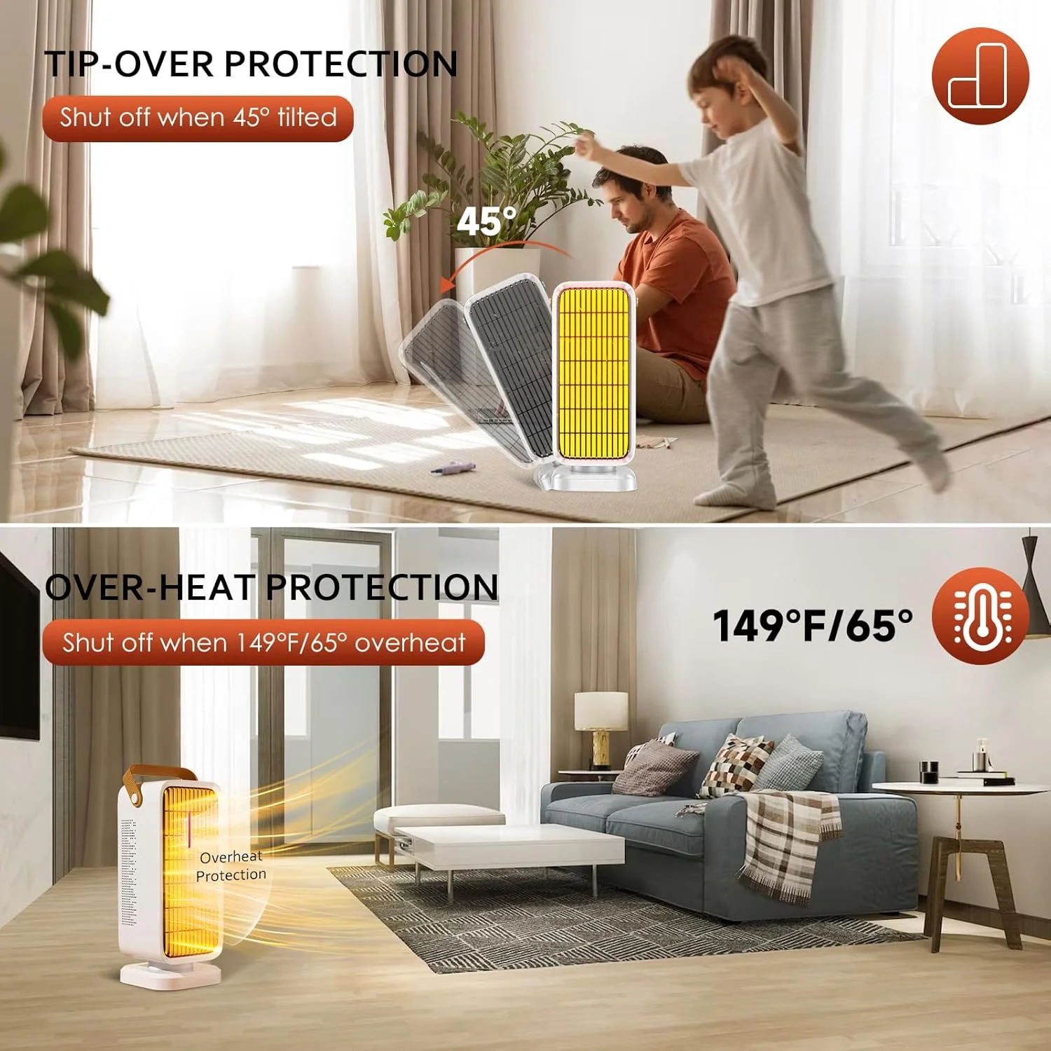 Обогреватель Обогреватели мощностью 1500 Вт для использования в помещении большая