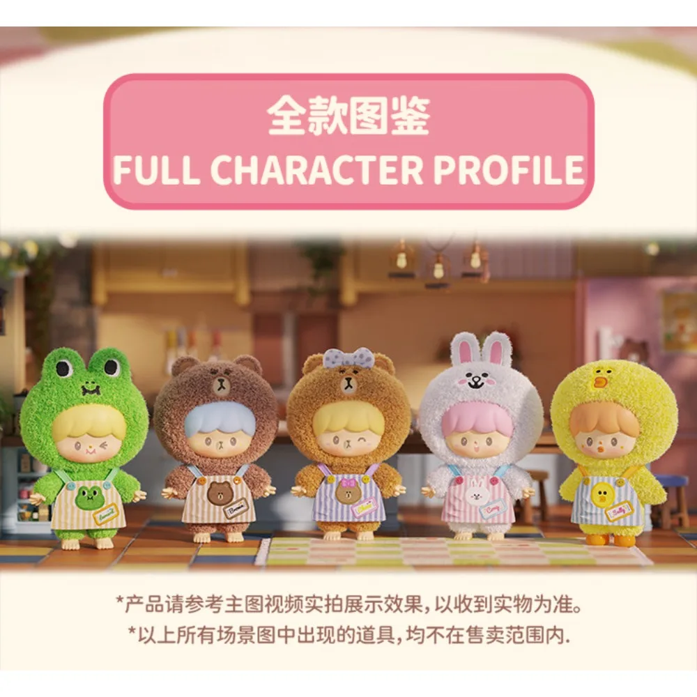 TOPTOY Zhuodawang LINE FRIENDS Серия «Лучшие друзья D» — плюшевая фигурка-брелок в слепой коробке, милая коллекционная настольная декорация, подарок. (art.: 3920dca7cfc2d) - 3920dca7cfc2d