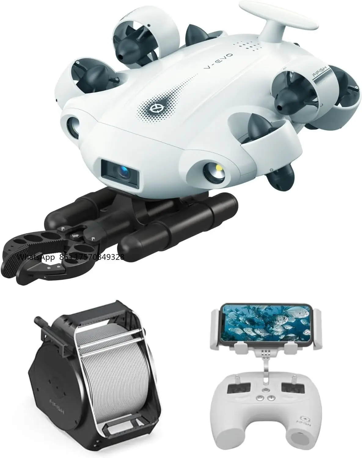 Фото Подводный комплект FIFISH V-EVO 4K60FPS с роботизированной рукой, подводная лодка ROV №2