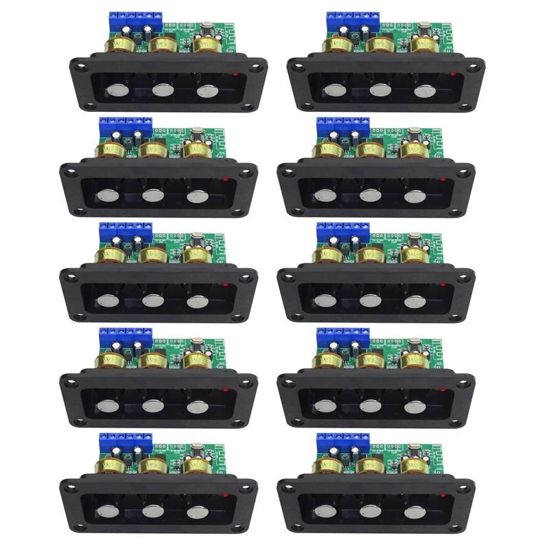 10X Bluetooth Amplifier Power Audio Board 20Wx2 Stereo Amp Sound Amplifiers AUX U Disk Decoder Treble Bass Adjustment