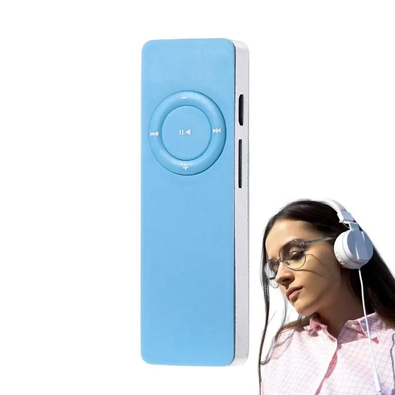 

MP3 Player Digital Audio Player With Built-in Speaker And Battery Support Up To 32GB Storage Memory Card Slot For Hiking Leisure