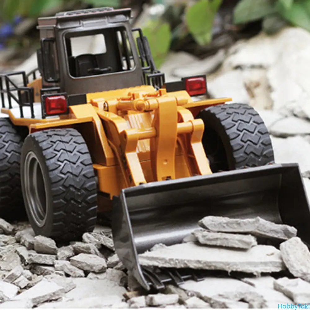 

Радиоуправляемый трактор HobbyToki 1/18, грузовик, бульдозер, гусеничный сплав, Модель 2,4G, Радиоуправляемый автомобиль HUINA 1520