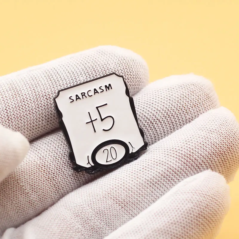 Металлическая брошь в стиле ролевых игр подземелье игральные кости DnD D20 значок