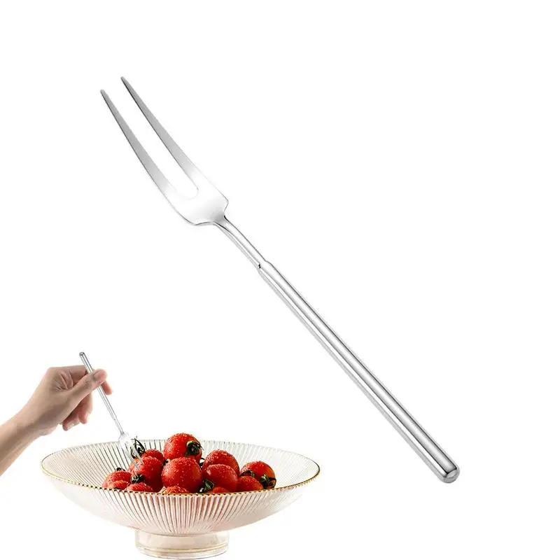 Mini 304 Stainless Steel Silver Food Grade Salad Forks Anti-rust Light Weight Aerodynamic Design Dishwasher Safe