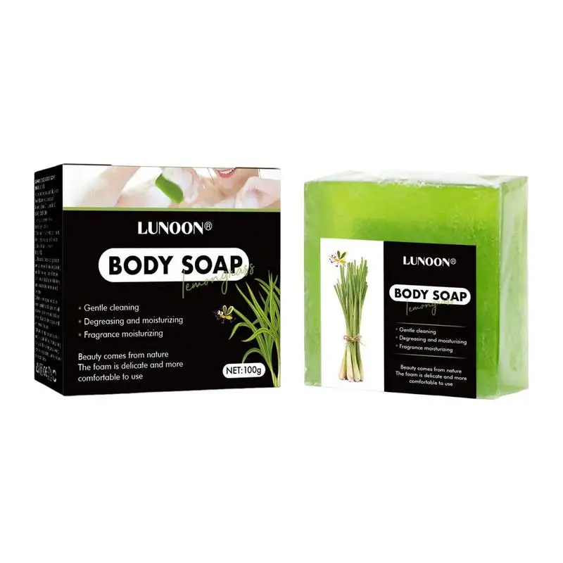 

1pcs Citronella Soap Citronella Lemongrass Body Wash Exfoliating Soap Mosquito Repellent Soap Bar For Facial And Body Skin