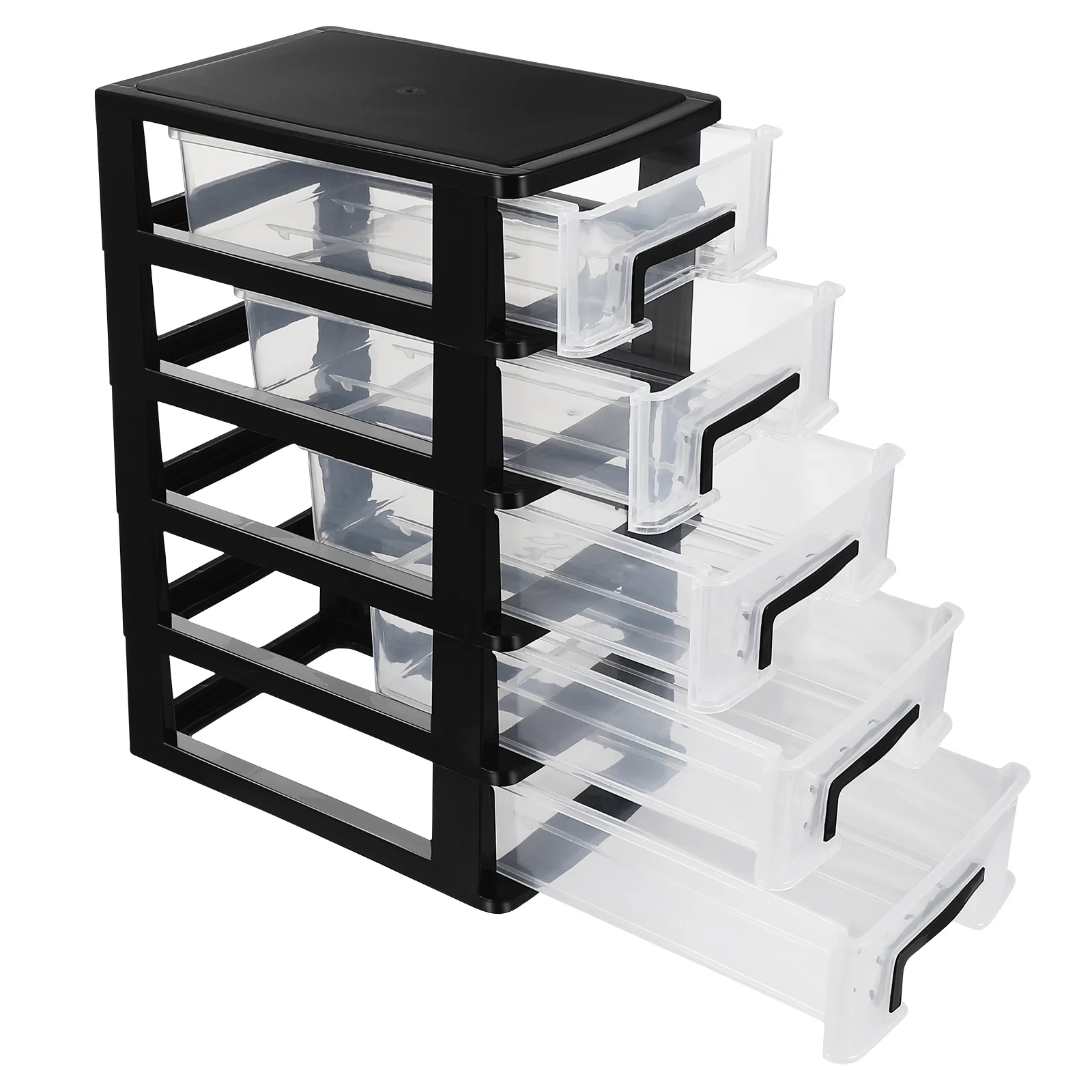 

Storage Organizer Drawer Drawerssmall Desktop Unit Binsholder Stationery Box Type Cabinet Craft Deskclothes Clear Make