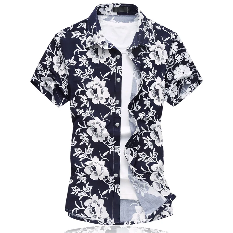 

Men's Shirts Casual Fashion Youth Trend Korean Style Short Sleeve Shirts Men's Summer Dress button down shirts for men