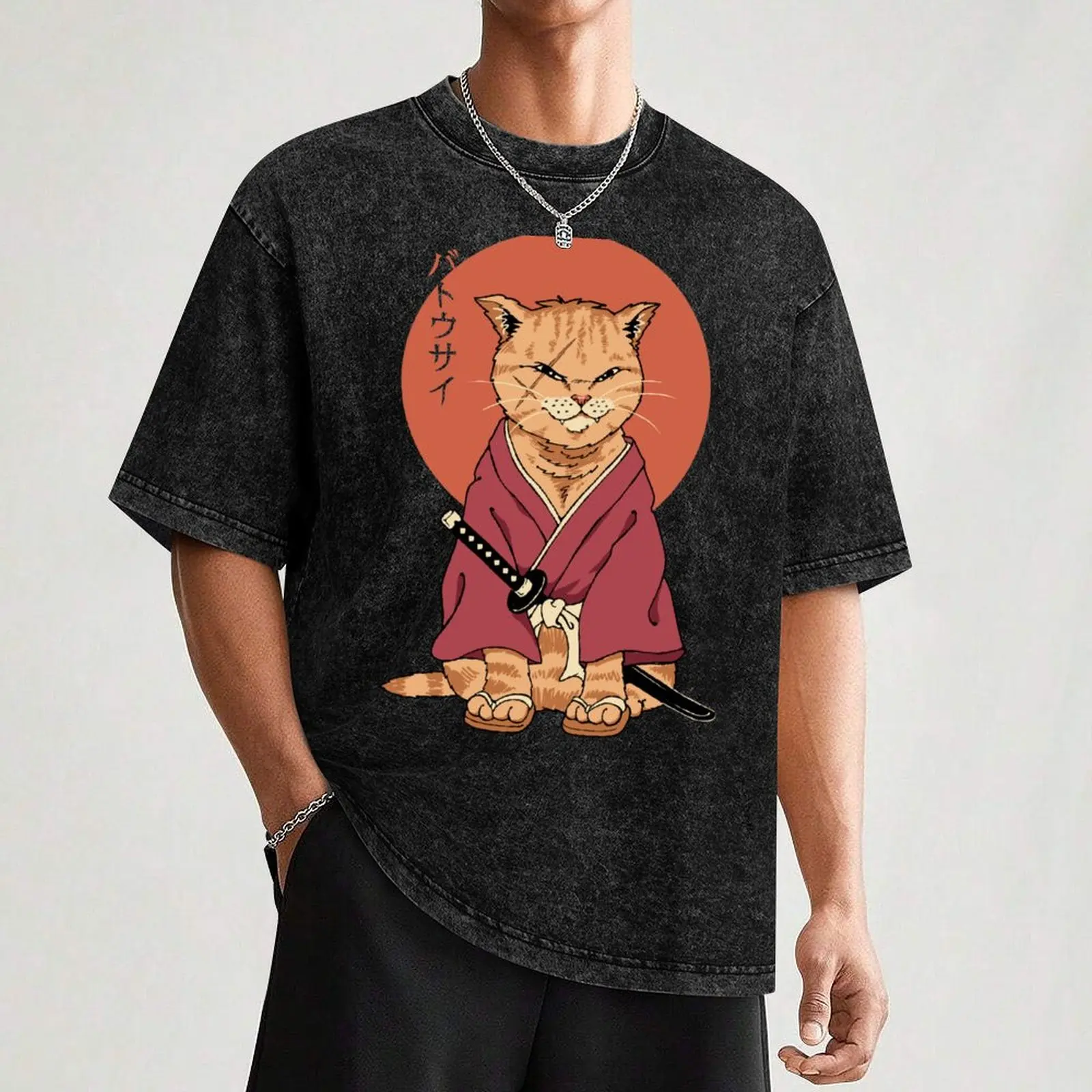 Футболка Neko Battousai футболка с рисунком мужская одежда набор мужских футболок