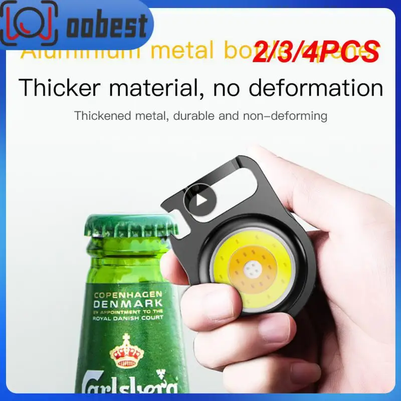 

2/3/4PCS Multifunctional Camping Light High-brightness Rechargeable Torch Light With Keychain Hiking