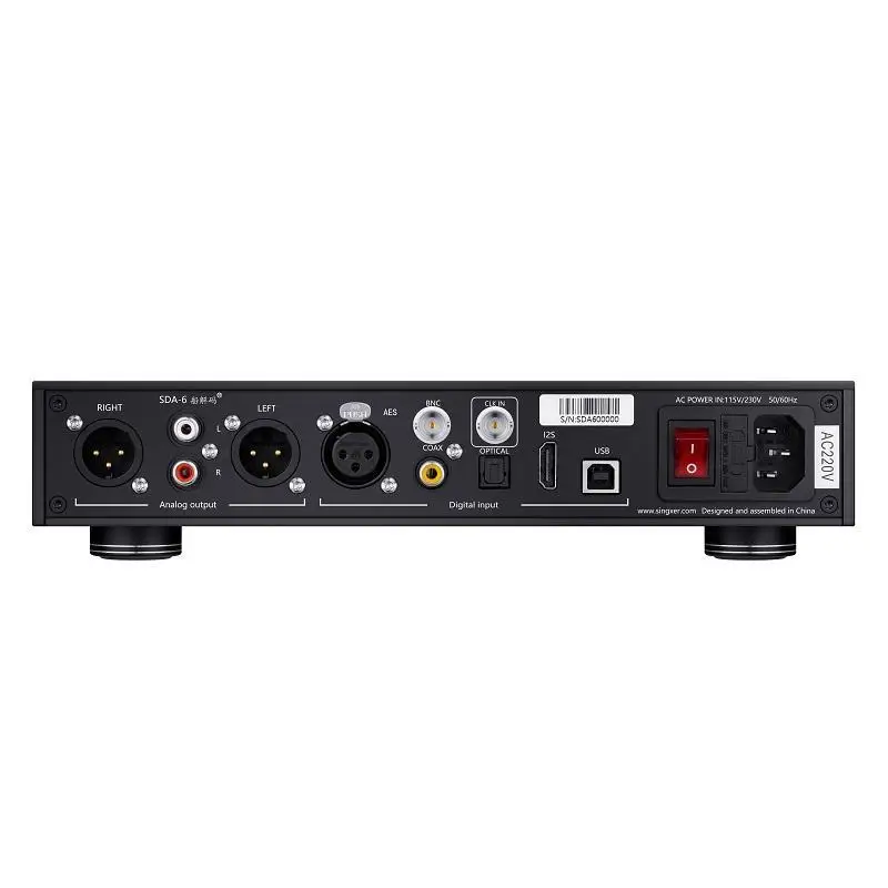 Цифровой аналоговый декодер Singxer SDA-6 DAC DSD512 AK4499 XMOS XU208 I2S USB NOS PLL Native Direct Solution Hi-Fi Music