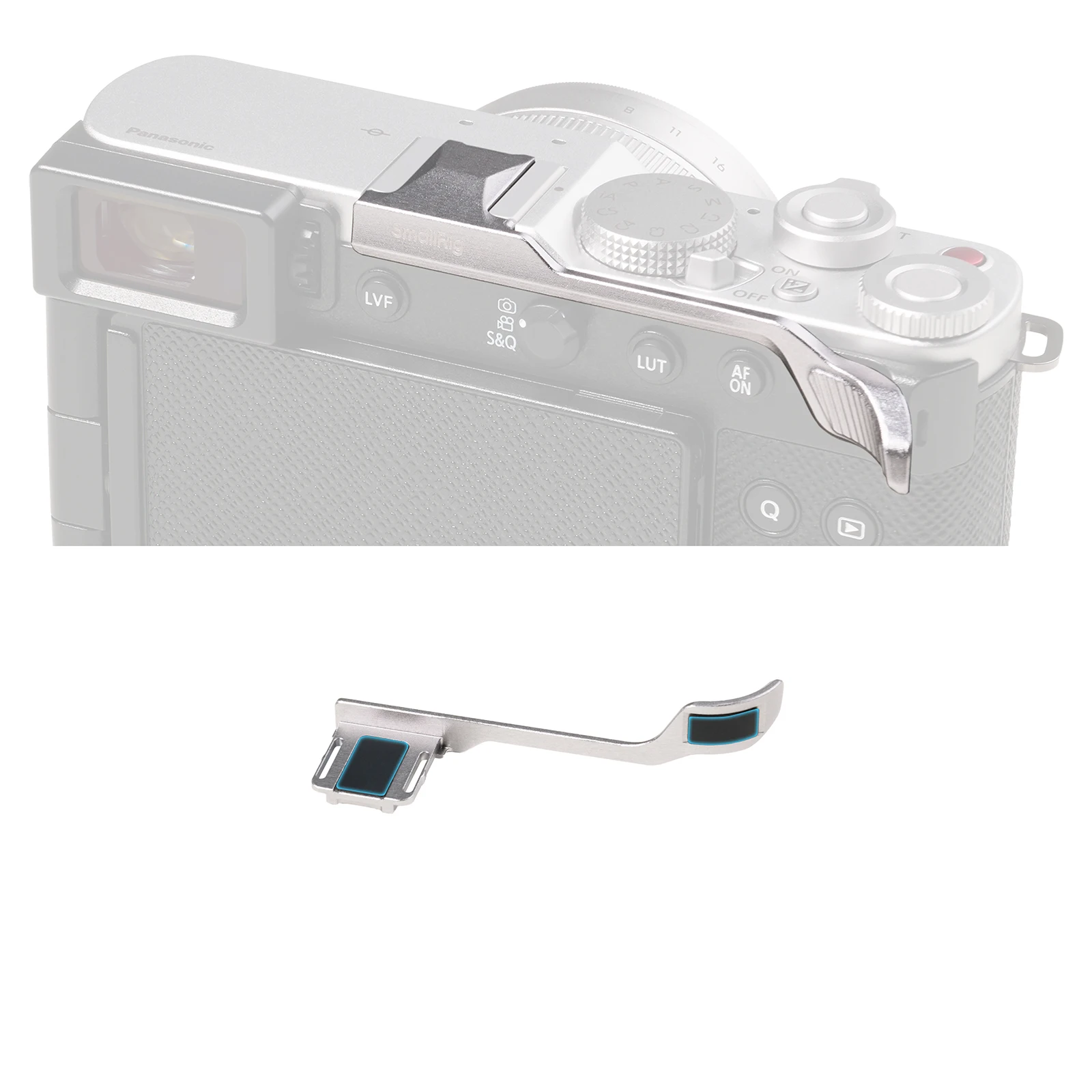 SmallRig 5703 L10: Накладка-подставка для большого пальца с крышкой горячего башмака для Panasonic L10, со встроенными силиконовыми накладками и съемным слотом для камер (art.: 3920dbcebda54) - 3920dbcebda54