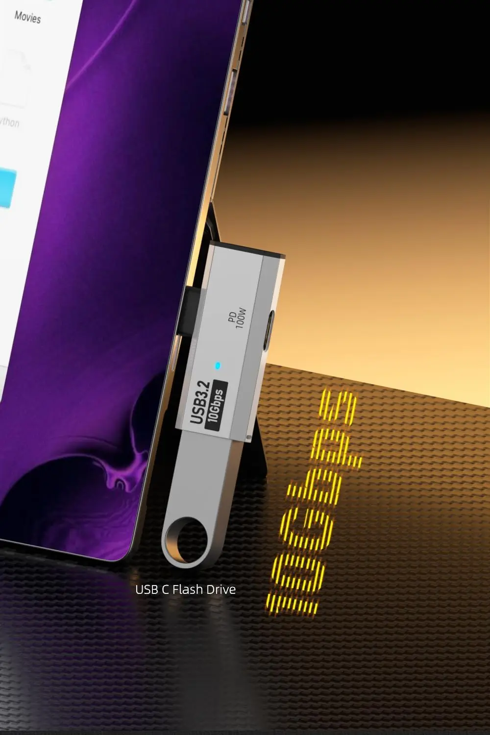 Фото Двойной адаптер для наушников USB C с портом для зарядки 100 Вт, разветвитель USB типа C 2-в-1 для Rog Ally, Steam Deck, Quest 2, iPad №5