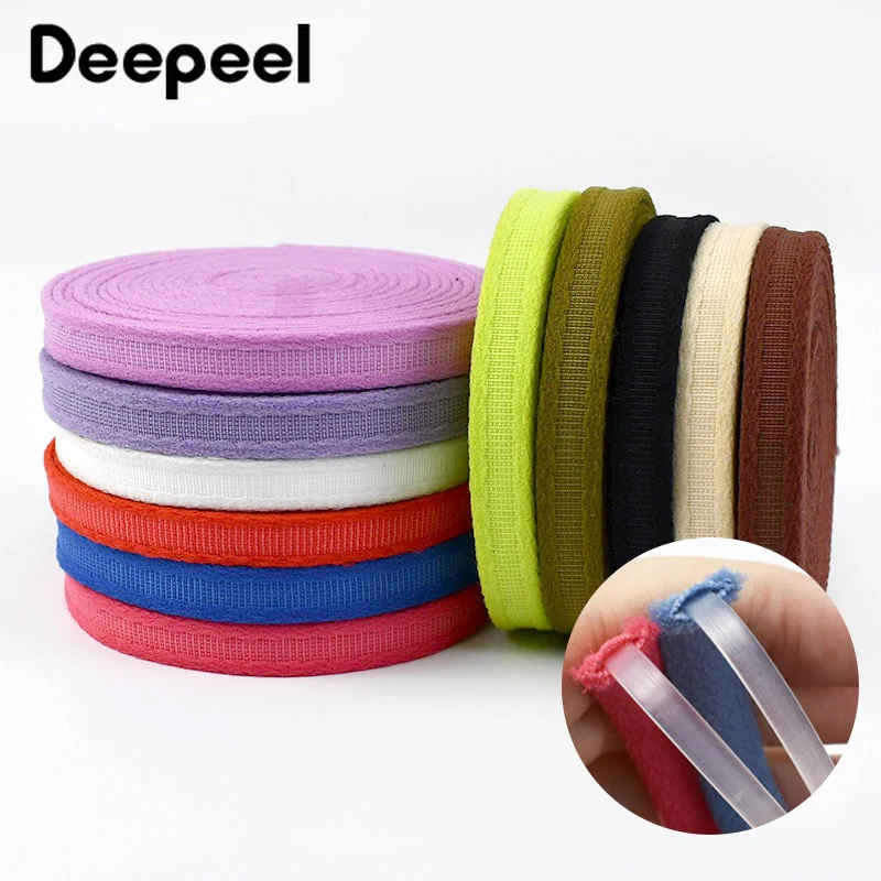 

10/20Yards Color Nylon Bra Channeling Ribbon 10mm Non-slip Underwear Fishbone Steel Ring Sewing Webbing DIY Clothes Accessories