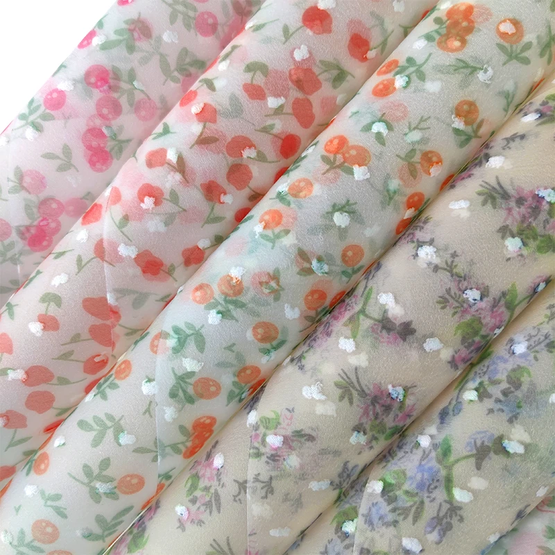 

Frosted Flowers Flower Printed Colored EVA Soft Plastic Film Fabric for DIY Making Craft Notebook Covers Protector #6802