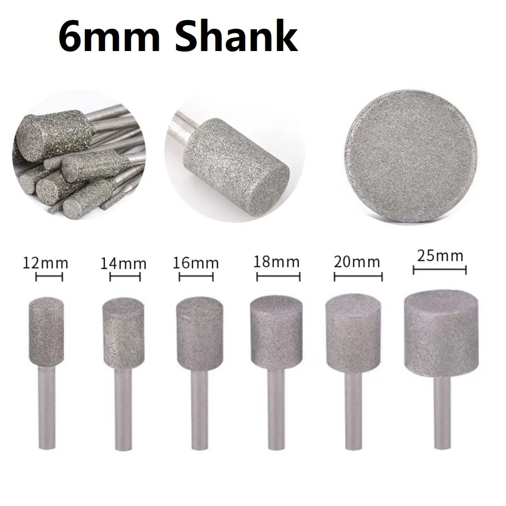 

1PCS Diamond Coated Cylindrical Burr 4-12mm Chainsaw Sharpener Stone File Chain Saw Sharpening Carving Grinding Tools