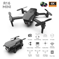 r16 smart mini folding comes with wifi drone 4k professional aerial photography dual camera quadcopter model aircraft