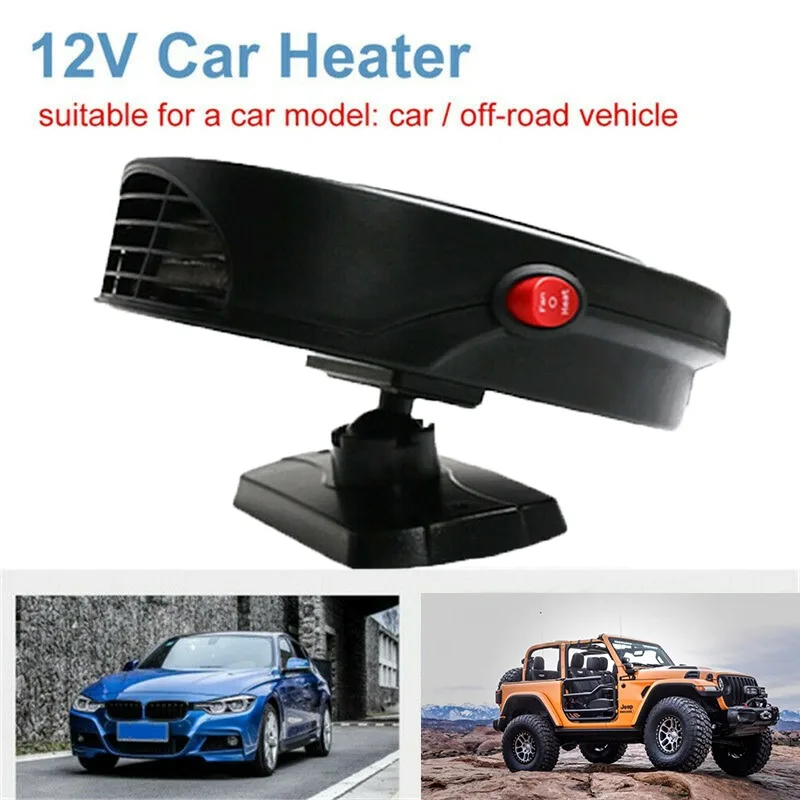 

12V Car Auto Heater Fan Cooler Multifunctional Portable Windscreen Defroster Demister Car Supplies