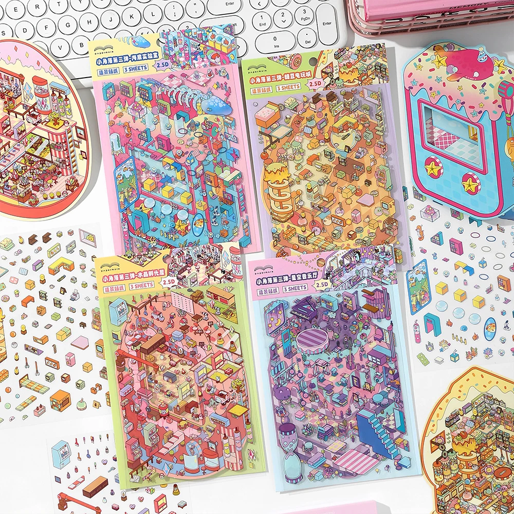 

Миниатюрные наклейки Kawaii