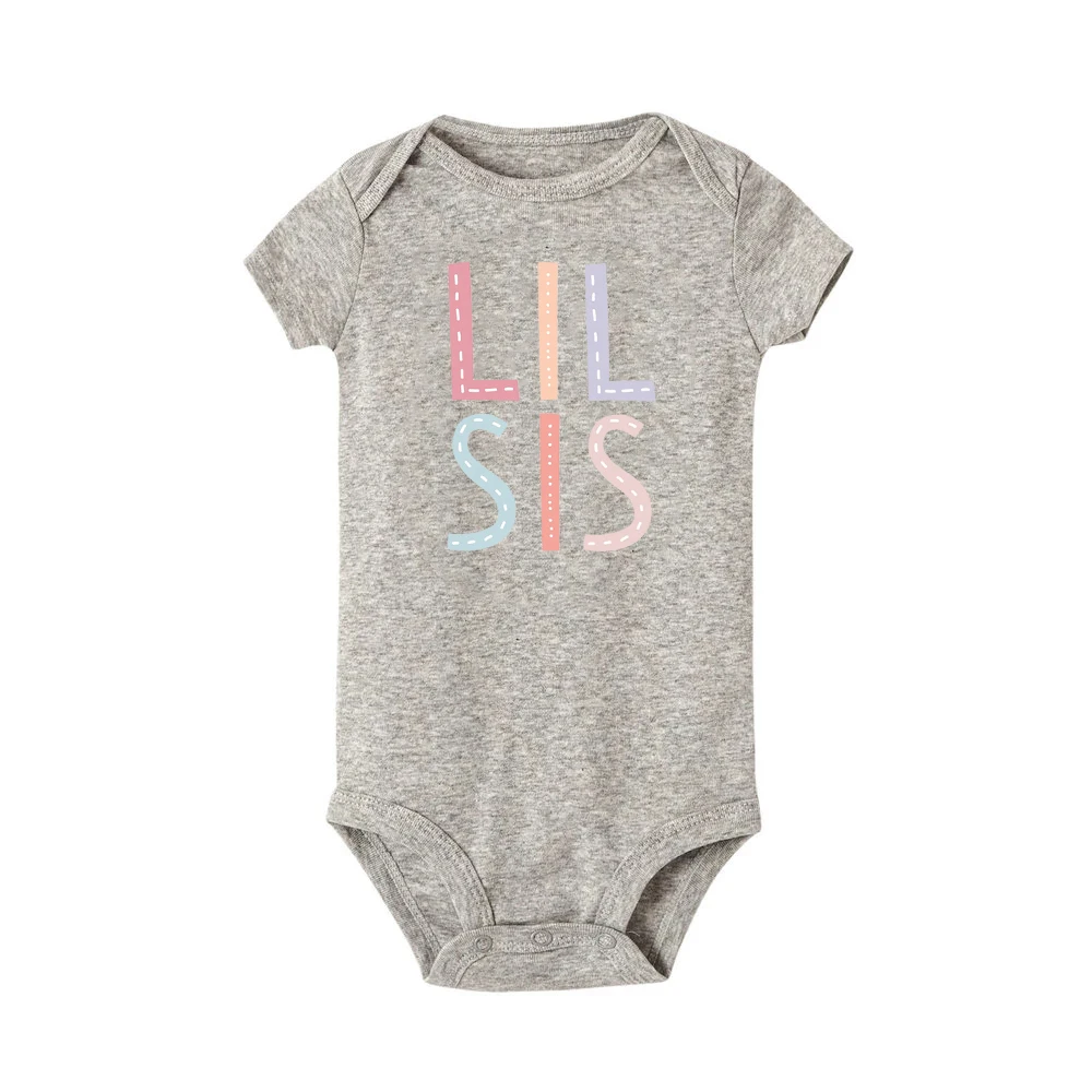 Комбинезон для детей с коротким рукавом и надписью Big Brother/Little Sister - купить по