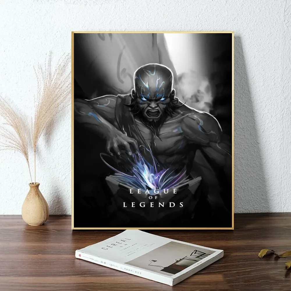 Крутая Zed League Of Legends Hd Водонепроницаемая Бумажная Наклейка-плакат 1 Шт. Мультяшный