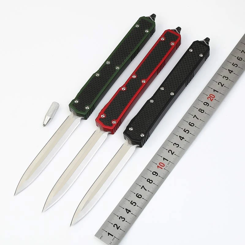 Outdoor High Quality D2 Blade Tactical Knife Aluminum Alloy Carbon Fiber Handle Wilderness Survival Portable Knives EDC Tool enlarge