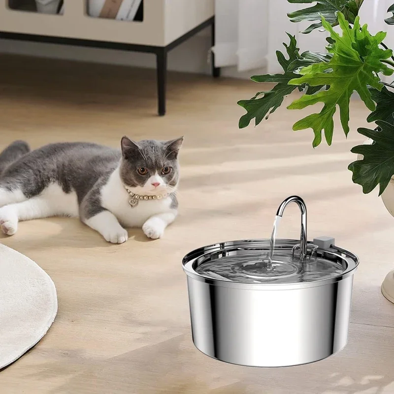 

Filters Replacement Fountain Pet 12 67oz/2l Sponges, Steel For Pet Water Filters 108oz/3l, Stainless Cat Fountain With