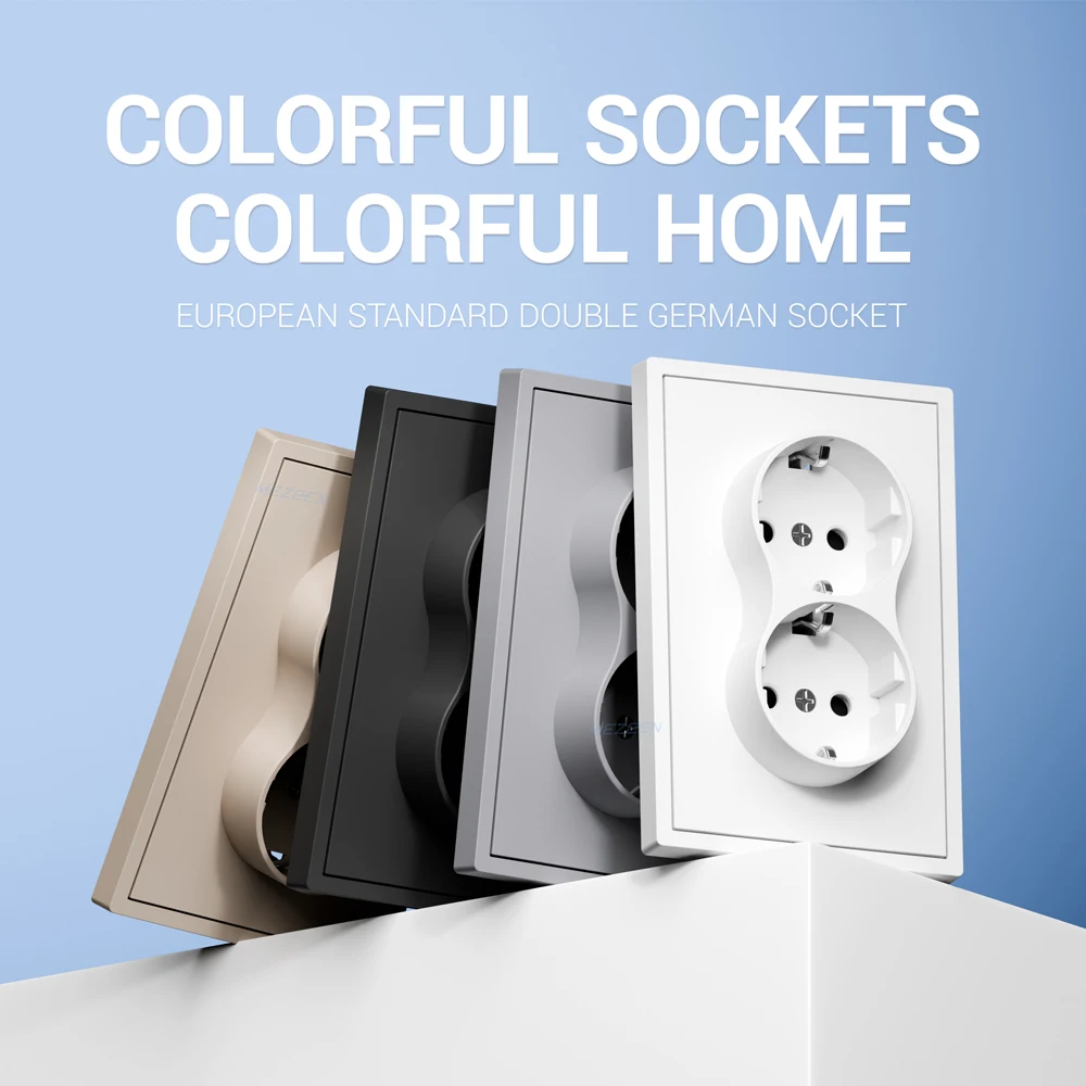 

Двойная немецкая розетка 16А 250В