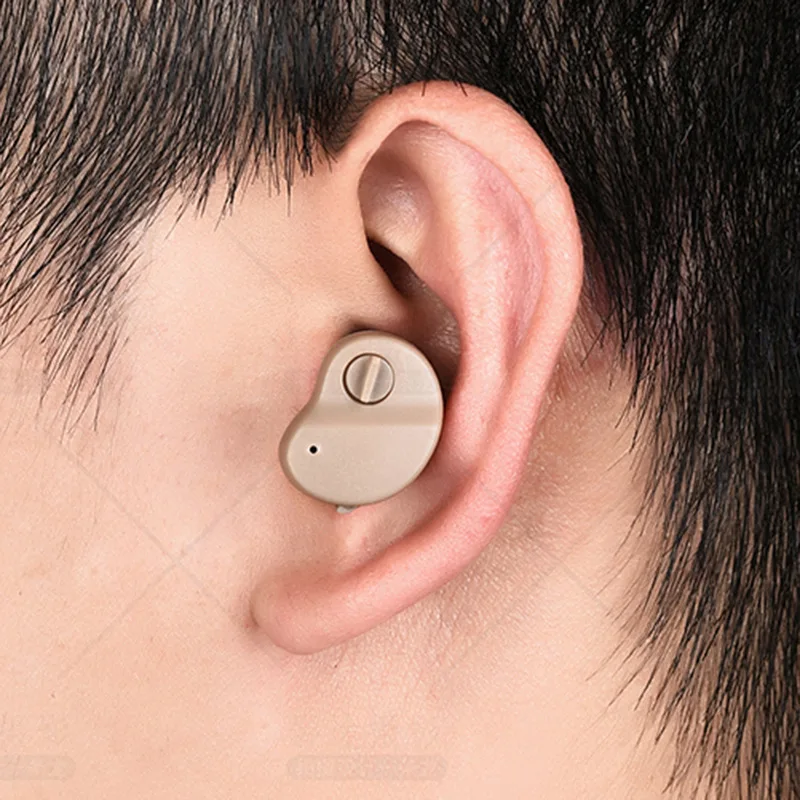 Portable Mini Hearing Aid In-Ear Amplifier Volume Adjustable Hearing Aid Ear Care Elderly Deaf