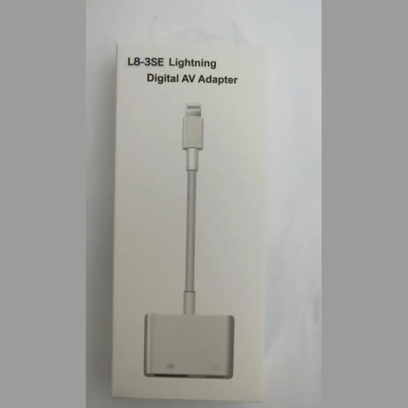 Фото Для IPhone Lightning-HDMI интерфейс IPad подключен к ТВ-проектору зеркальный экран без бренда быстрая доставка №4