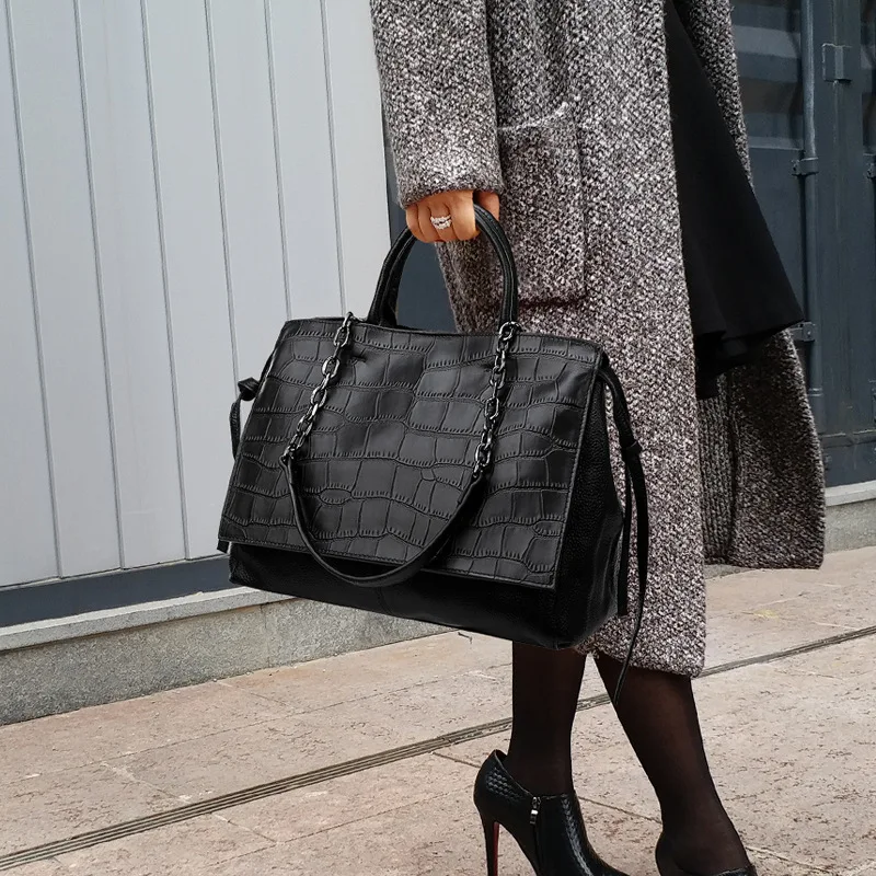 

100% Genuine Cowhide Handbags 2022 New Fashion Ladies Portable Multifunctional Single Shoulder Messenger Large Capacity Bag Gg