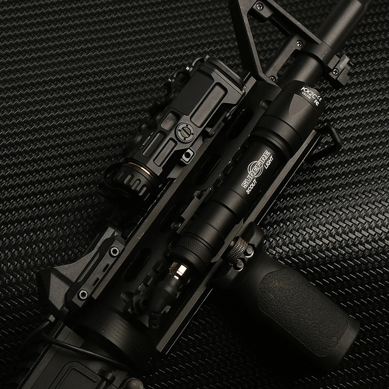 Фото WADSN NEW Тактический Eotec Metal OGL Surefire M600 M300 Фонарик Оружие для охоты Красный Зеленый ИК-лазерный переключатель AXON Подходит для рейки 20 мм PEQ №2