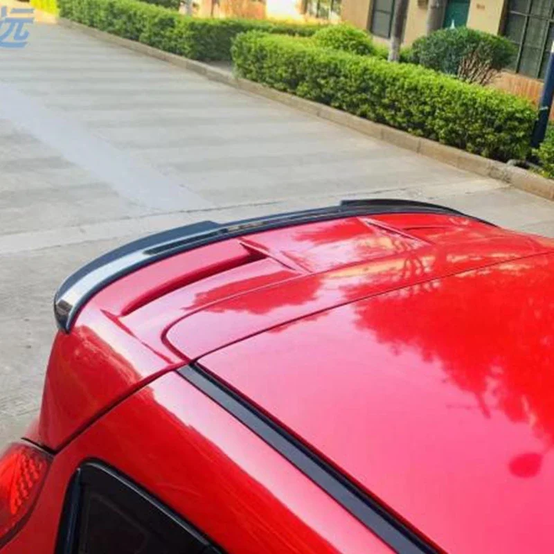 Спойлер для Ford Fiesta St MK7 MK7.5 заднее крыло ABS черное углеродное волокно задние