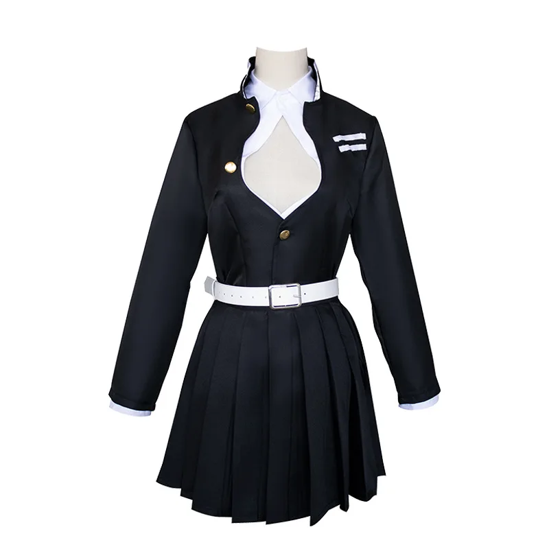 Kanroji Mitsuri Аниме Косплей Костюм команда форма Маскировка для женщин Хэллоуин