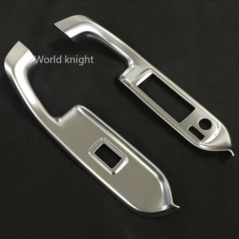 

For TOYOTA VOXY R80 Right Hand Drive 2018-2021 ABS Chrome piano black Door Window Armrest Cover Switch Panel Trim Molding 2019